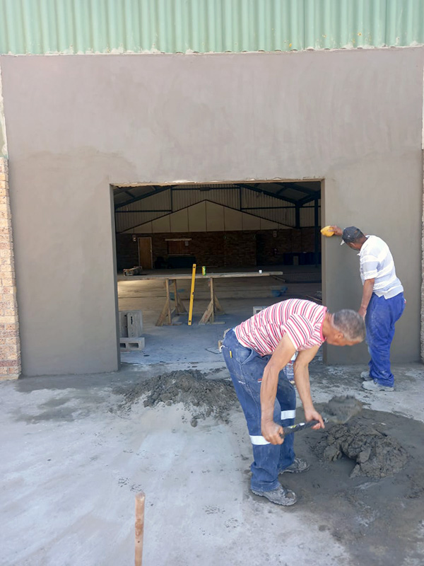 Garage door renovation step 3
